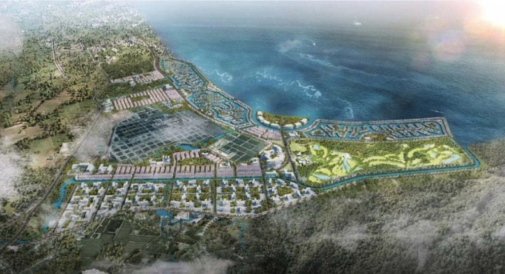 Phối cảnh khu đô thị ven vịnh Cam Ranh.