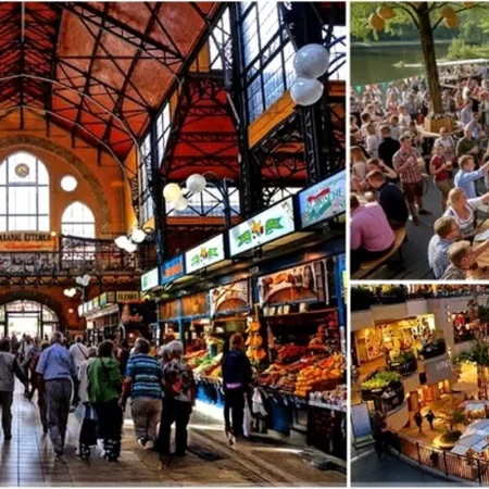 Làng ẩm thực ven suối Vịnh Mây & Chợ HongKong Hải Vân Market