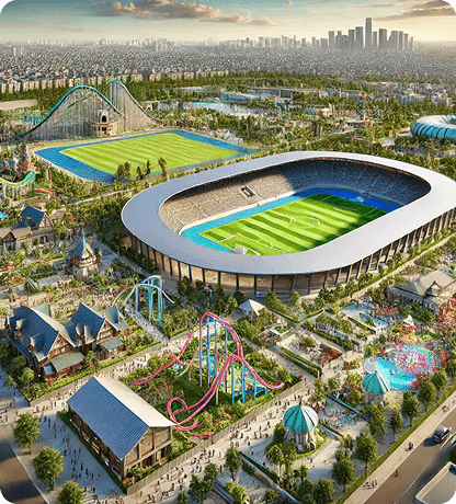 Phối cảnh tổng thể dự án Vinhomes Olympic phía Nam Hà Nội